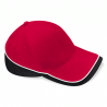 Cap - mod. B171:Classic Red, 100% cotton, Black, One Size